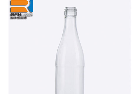 UV DPSS laser engraving glass bottle with quickly and efficiently speed