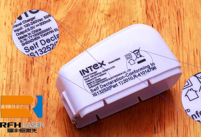 3W UV Laser marking White Plastic Charger