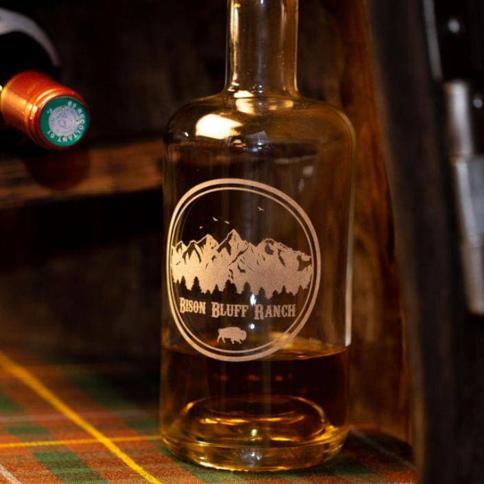 egraving/etching wine glasses and bottle