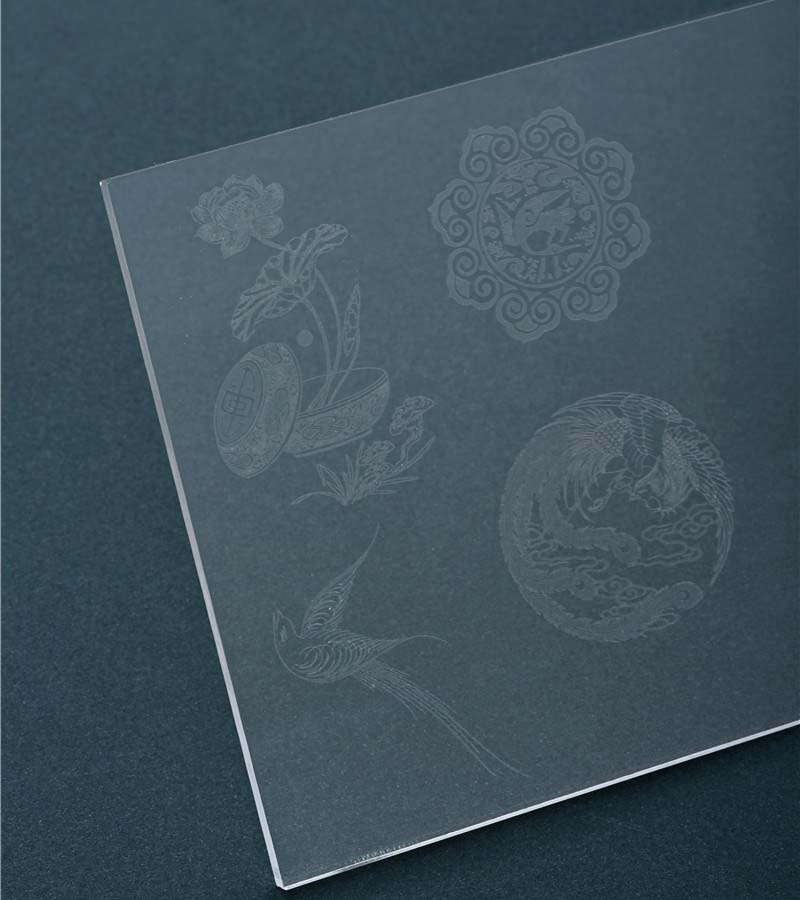 green laser marking  glass with low heat-affected zones