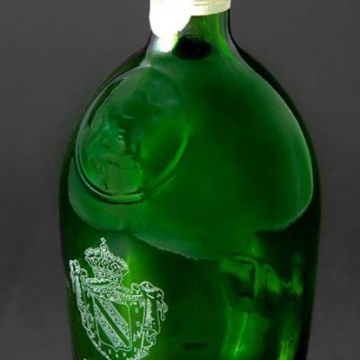 UV laser glass engraving champagne bottle customized