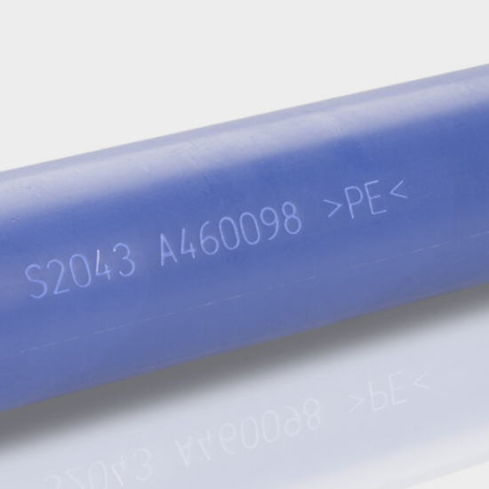 PVC plastic pipe laser white marking by 355nm UV Series Pulse laser head