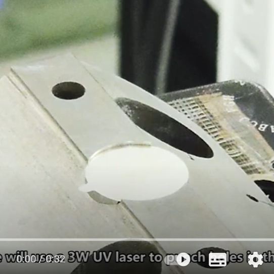 uv laser drilling on plastic atomizer