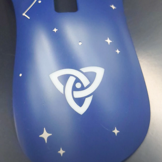 UV Laser Marking on Plastic Mouse