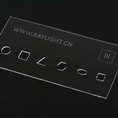 UV laser cutting frosted glass