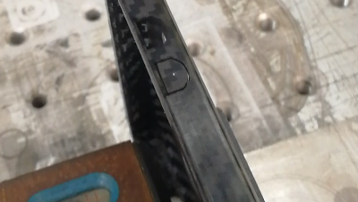 RFH brand low power uv laser cutting carbon fiber mobile phone case