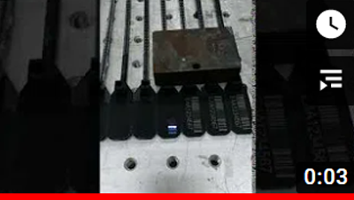 Water cooling 3W 5W UV laser is used for marking black plastic