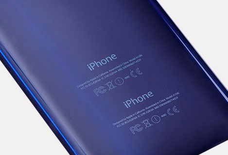 uv laser marking hard-shell phone case with reduced rear surface damage