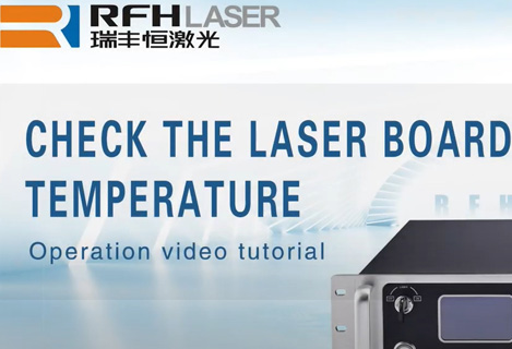 RFH dpss uv laser check the laser board temperature