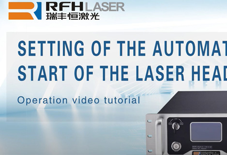 Switch off the automatic start of the RFH UV Laser