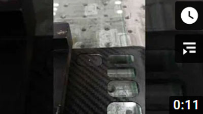 3W UV laser cutting plastic metals electronics cell phone case