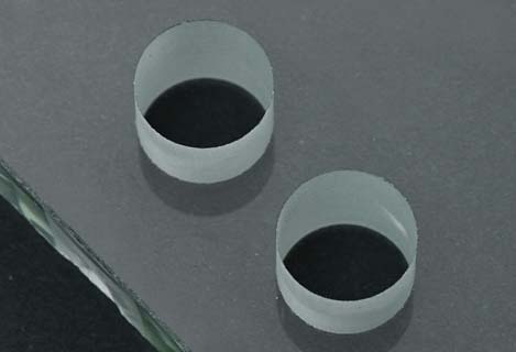 Green high power laser drill glass will not produce heat effect