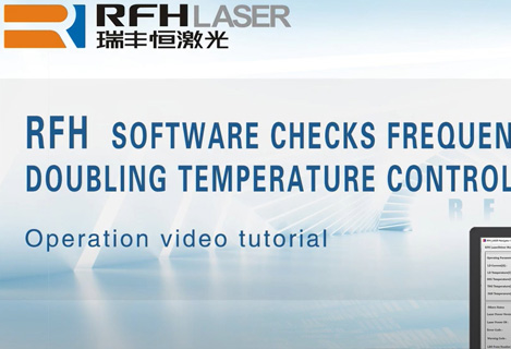 RFH ultraviolet laser software checks frequency doublint temperature control