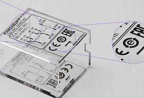 Nanosecond Laser marking transparent plastic with no carbonization
