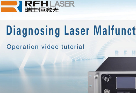 Diagnosing laser malfunction of the RFH Industrial UV lasers