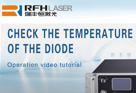 Check the LD temperature control of the RFH Water Cooled DPSS UV Nanosecond laser