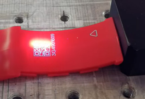 RFH 5W uv laser source marking white on color plastic