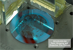 Advantages of RFH D9 UV Laser for Stripping Paint on Projection Slides