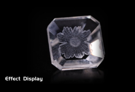 Glass Ring Flower Engraving: Perfected by the RFH-D9-355-5W UV Laser