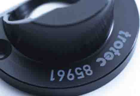 UV laser marking serial number on plastic