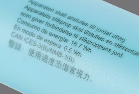 Ultra-stable Nanosecond Laser marking information on plastic