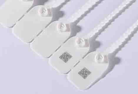 uv dpss laser marking Anti-counterfeiting Code on plastic label