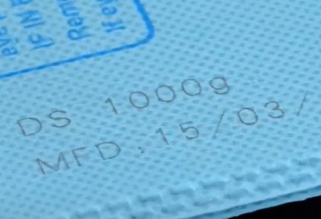 Non Woven Fabric Laser Cutting with RFH 5w DPSS UV laser emitter