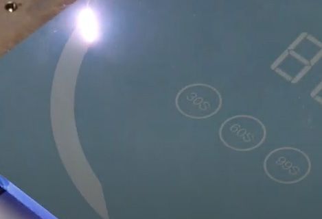 Laser paint removal glass with RFH 10W uv solid state laser