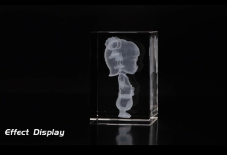 Meet China's Nezha! RFH F9 UV Laser Engraver for 3D Model Crystal Carving