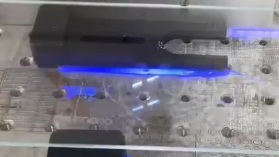 uv laser 355 nm engraving tempered glass a clean cut edge