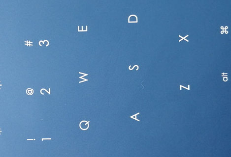 keyboard plastic materials engrave with UV laser