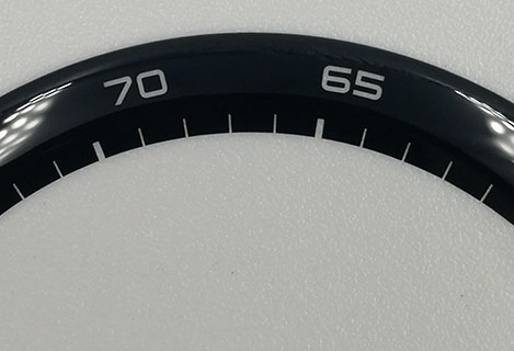 Fastly peeling paint on the surface of plastic by UV laser